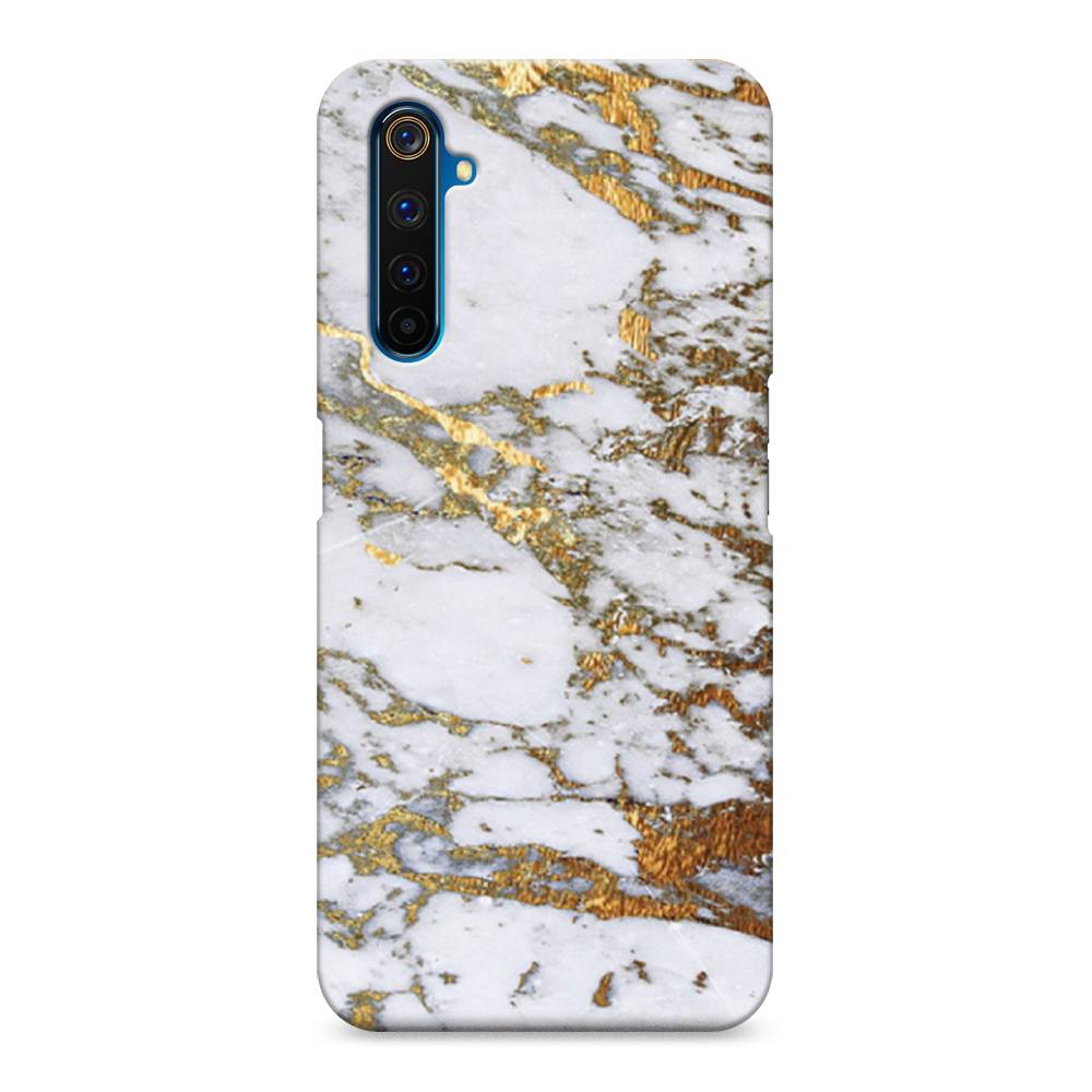 

Пластиковый чехол "Белый мрамор" на Realme 6 Pro, 252820-2
