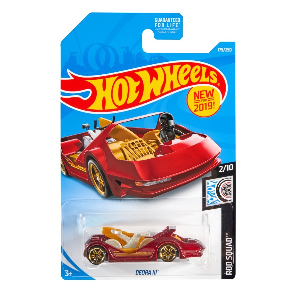 

игрушечная машинка Hot Wheels коллекционная DEORA III бордовый/желтый FYB43, Разноцветный, FYB43