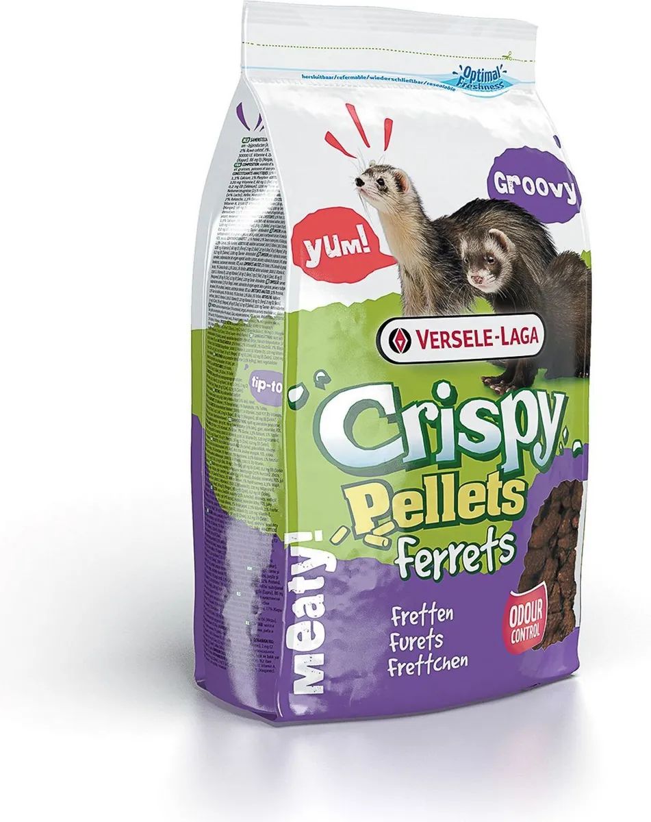 

Корм Versele-Laga Crispy Pellets Ferrets гранулированный для хорьков-3кг, корм для грызунов Crispy Pellets Ferrets, 3кг