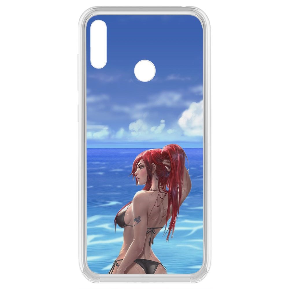 Чехол-накладка Krutoff Clear Case Купальник женский для Huawei Y7 (2019)