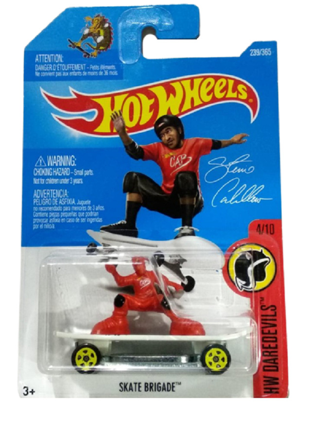 фото Машинка hot wheels коллекционная skate brigade красный/белый dty58