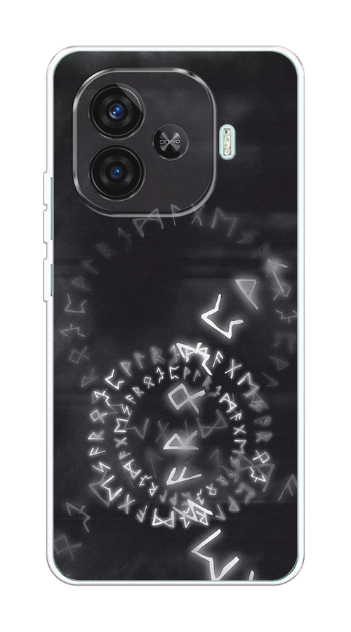

Чехол на Vivo iQOO Z9 Руны, Серый;черный, 2612150-1