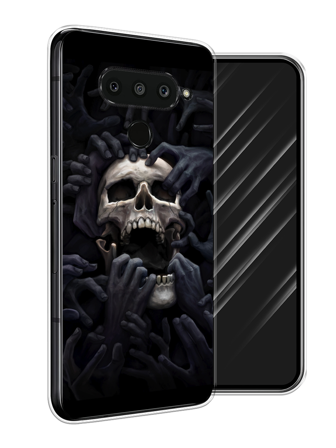 

Чехол Awog на LG V50 ThinQ "Череп 29", Черный;серый, 83850-9