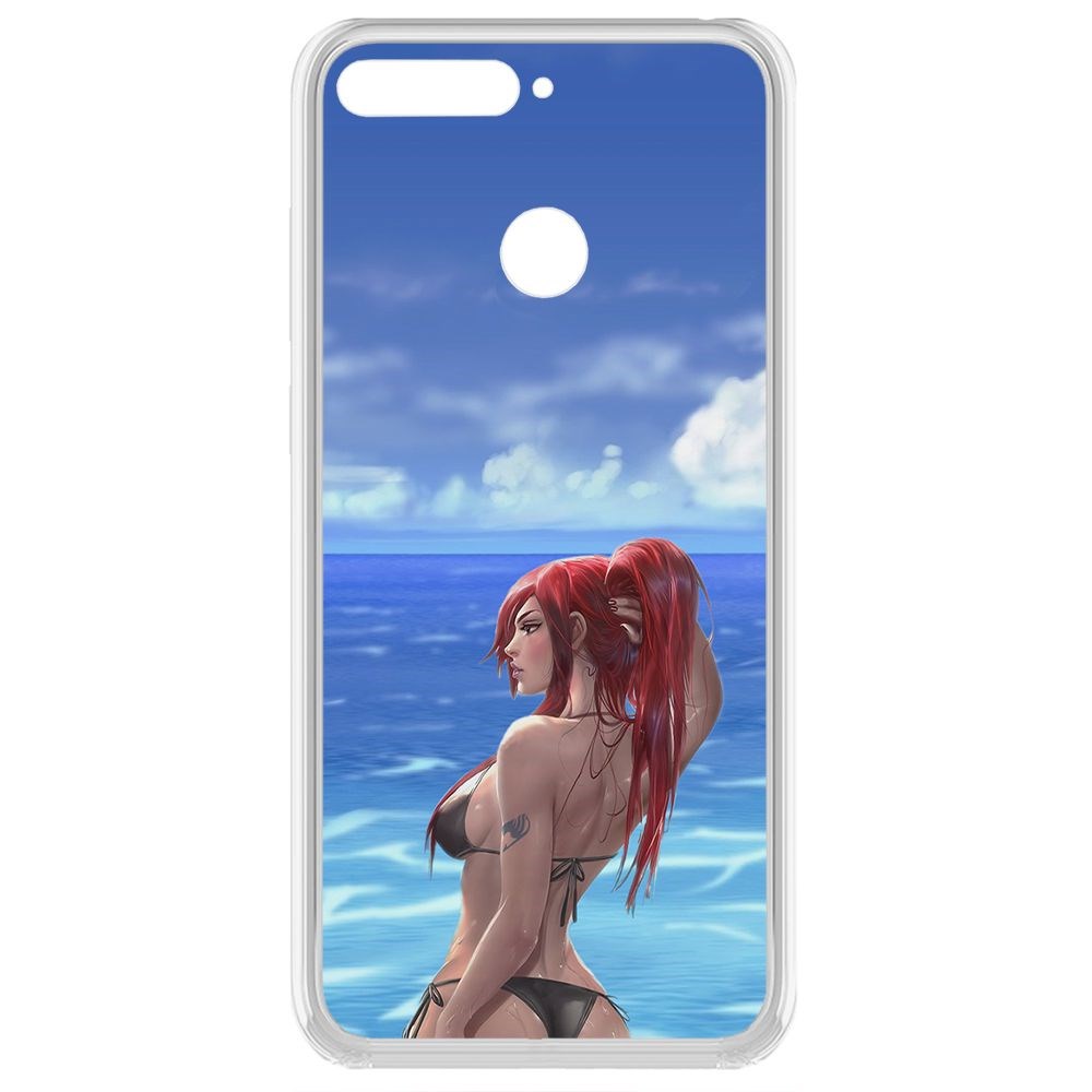 

Чехол-накладка Krutoff Clear Case Купальник женский для Honor 7A Pro