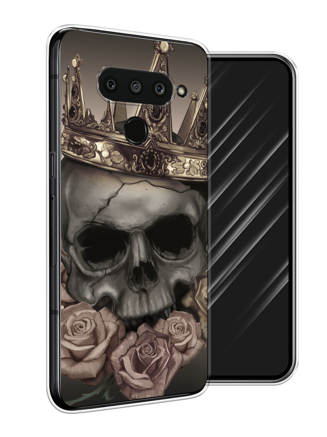 

Чехол Awog на LG V50 ThinQ "Череп 22", Серый;черный;бежевый, 83850-9