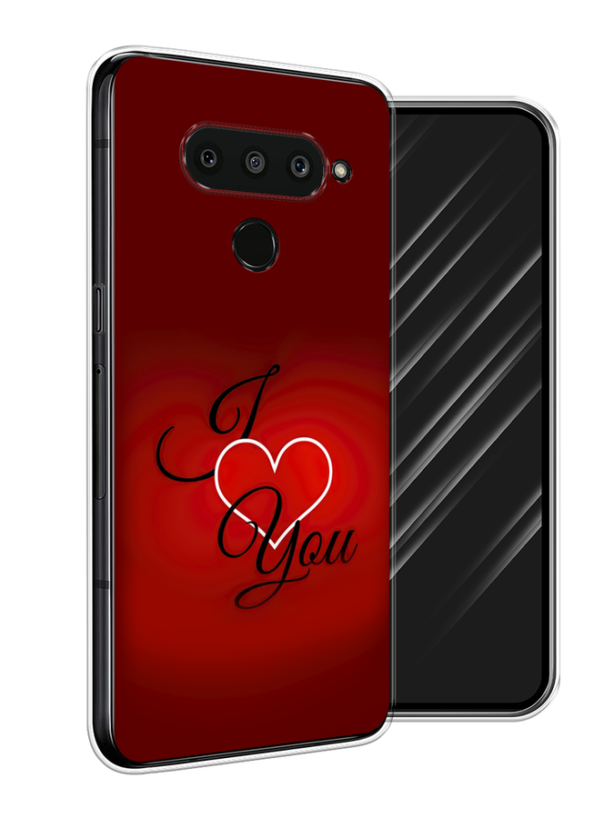 

Чехол Awog на LG V50 ThinQ "I love you 3", Красный;черный, 83850-6