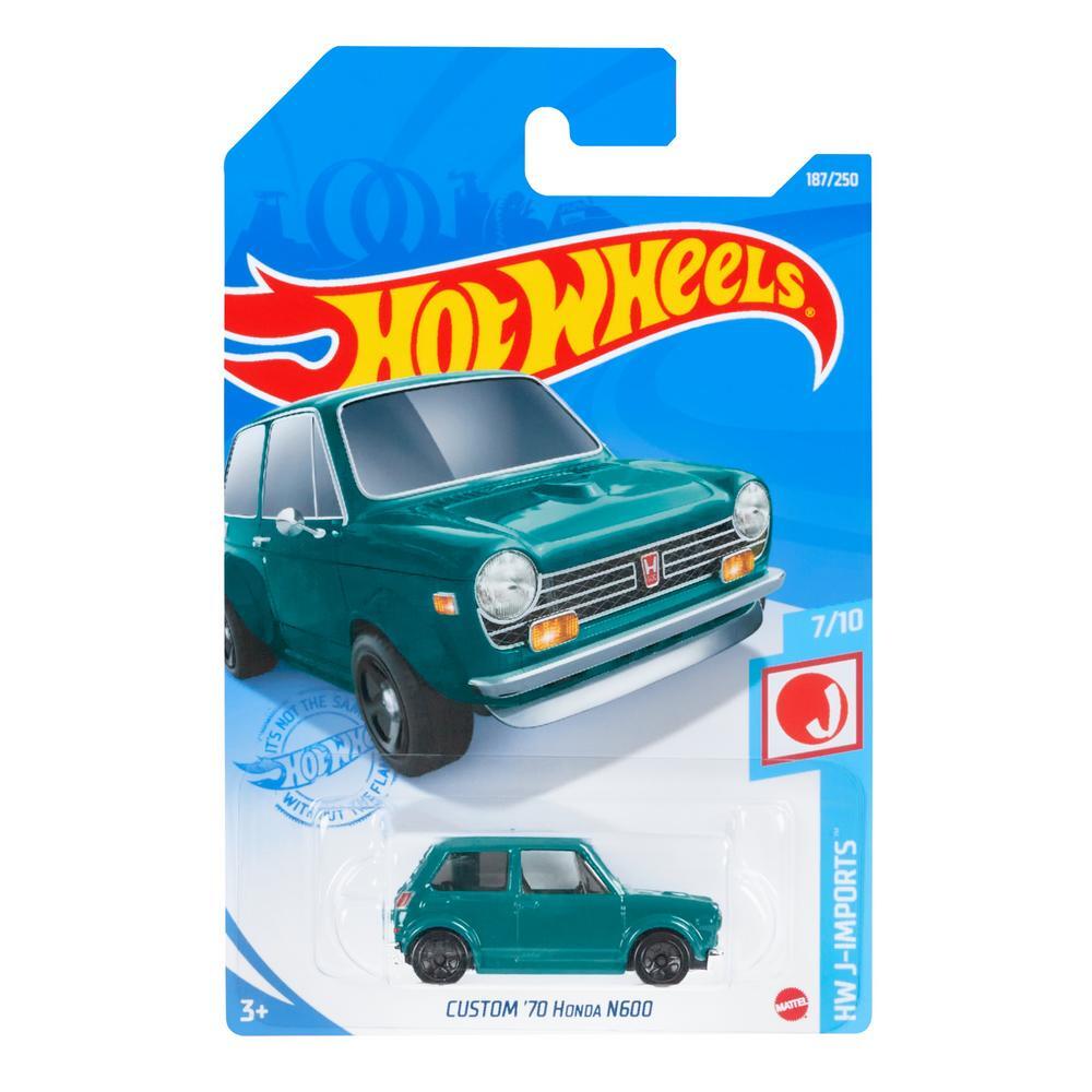 

Машинка Hot Wheels коллекционная CUSTOM 70 HONDA N600 бирюзовый GTB82, GTB82
