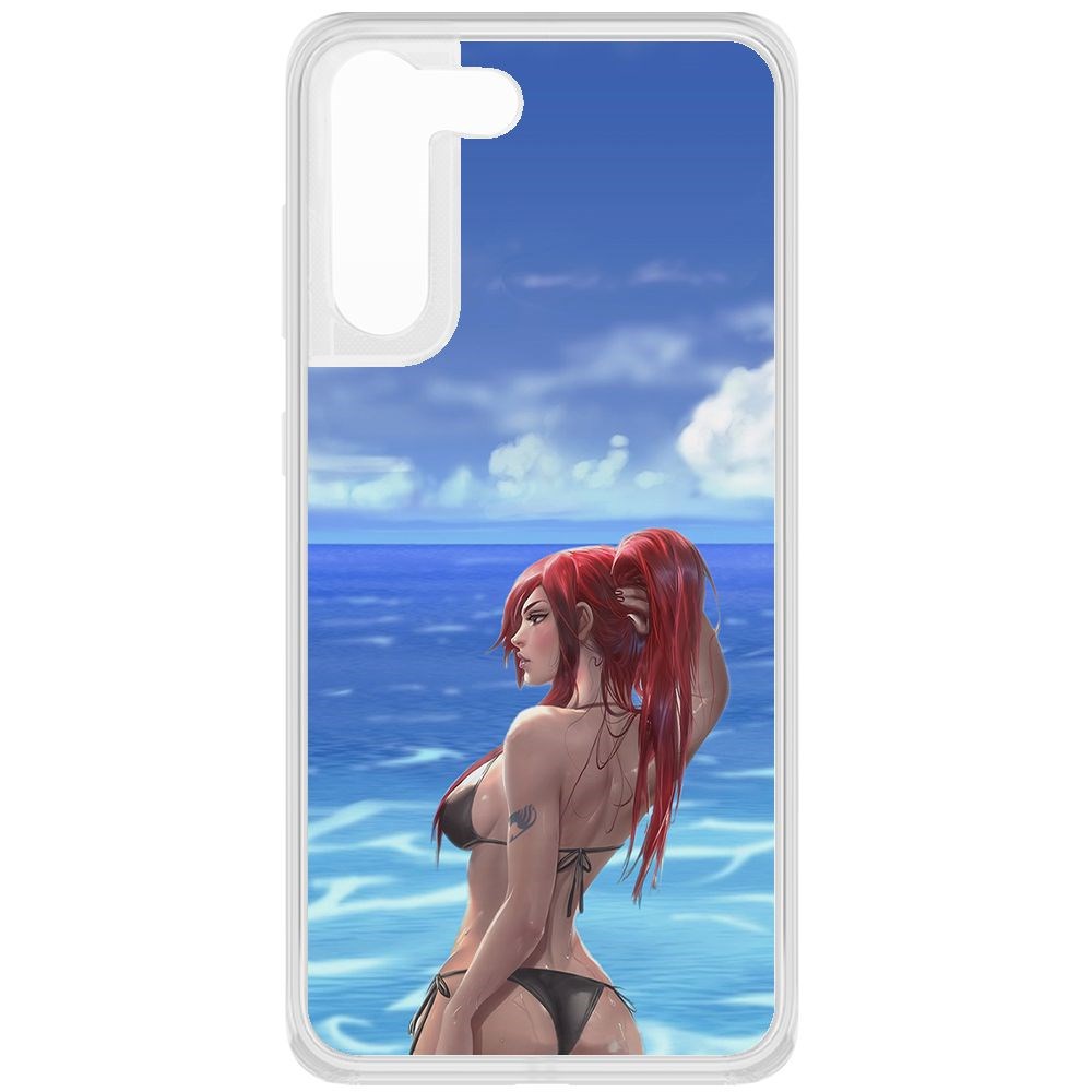 

Чехол-накладка Krutoff Clear Case Купальник женский для Samsung Galaxy S21 FE (G990), Прозрачный