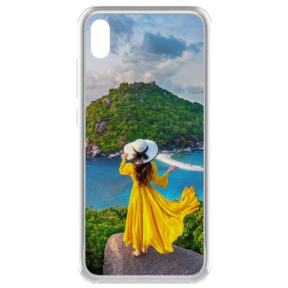 

Чехол-накладка Krutoff Clear Case Платье летнее женское для Xiaomi Redmi 7A