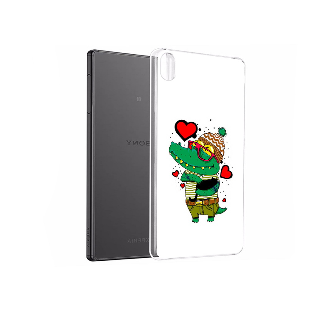 

Чехол MyPads Tocco для Sony Xperia X Performance Влюбленный крокодил (PT28977.239.48), Прозрачный, Tocco