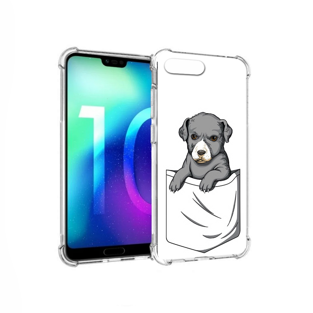 Чехол MyPads Tocco для Huawei Honor 10 собачка в кармане (PT142657.34.611)