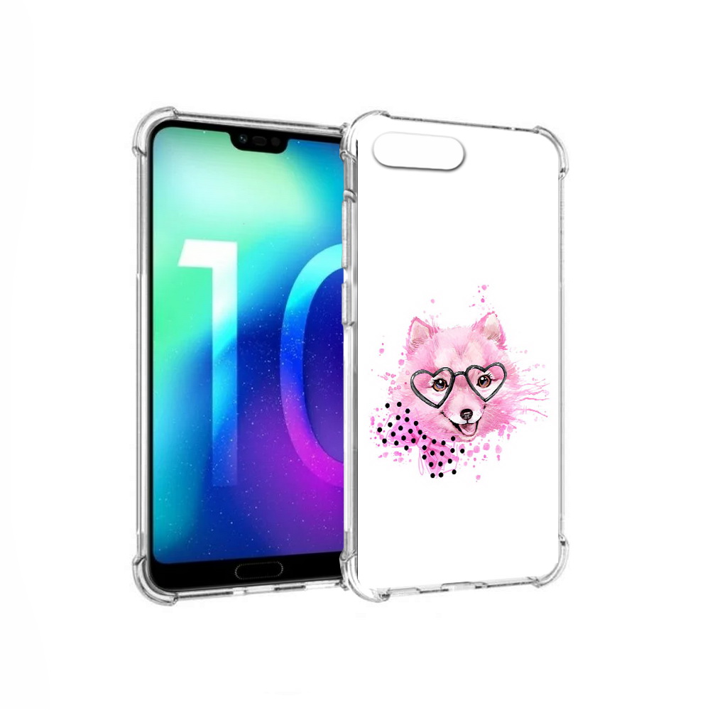 

Чехол MyPads Tocco для Huawei Honor 10 розовый волченок (PT142657.34.585), Прозрачный, Tocco