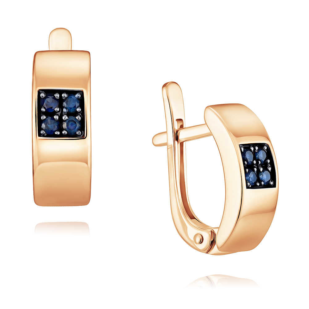 

Серьги из красного золота с сапфиром ADAMAS 2418921/01-А50Ч-542, 2418921/01-А50Ч-542