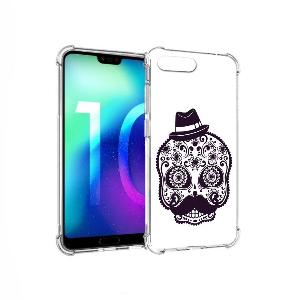 

Чехол MyPads Tocco для Huawei Honor 10 разрисованный скелет (PT142657.34.575), Прозрачный, Tocco