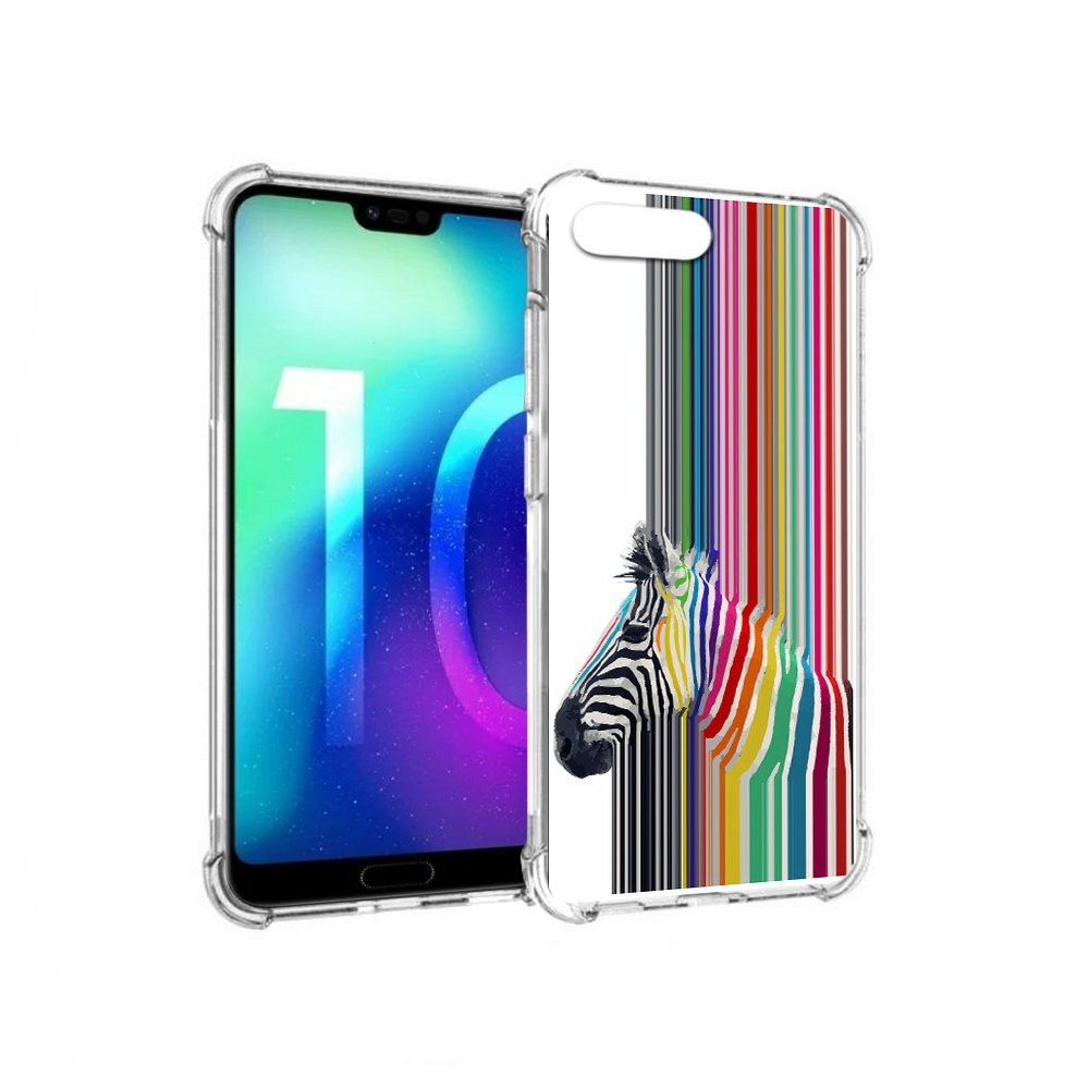 

Чехол MyPads Tocco для Huawei Honor 10 радужная зебра (PT142657.34.565), Прозрачный, Tocco