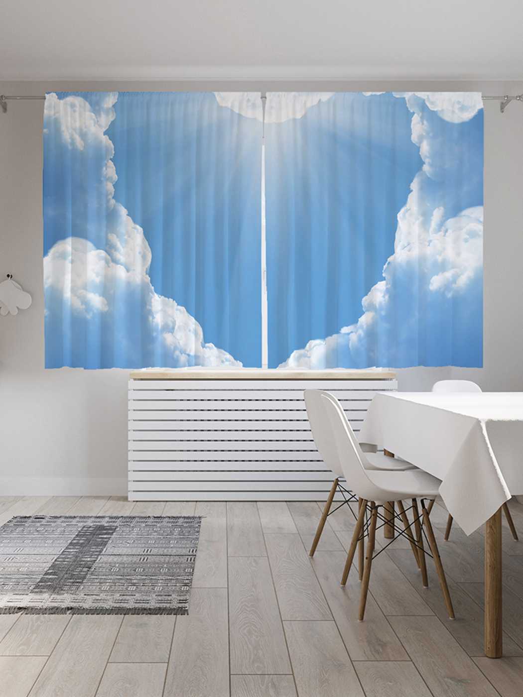 

Шторы JoyArty c фотопечатью "Сердечное облако" из сатена, 290х180 см, Сердечное облако