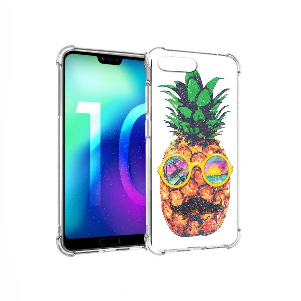 

Чехол MyPads Tocco для Huawei Honor 10 прикольный ананас с лицом (PT142657.34.556), Прозрачный, Tocco