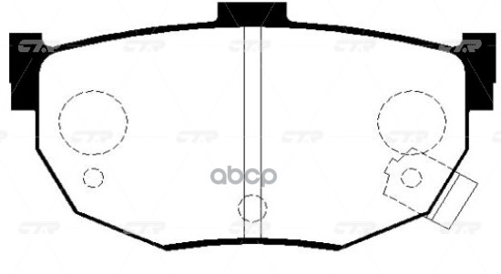 

Тормозные колодки Ctr задние GK0475P