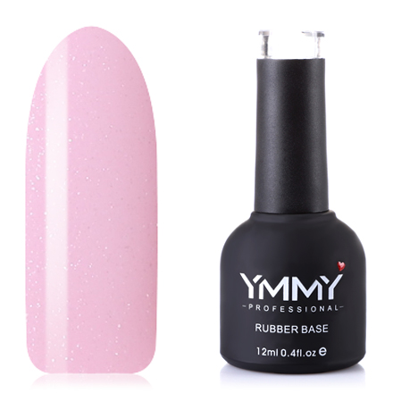 База для гель-лака YMMY Professional Rubber №019 новогодний дождик бледно розовый 75мм 1 5 м