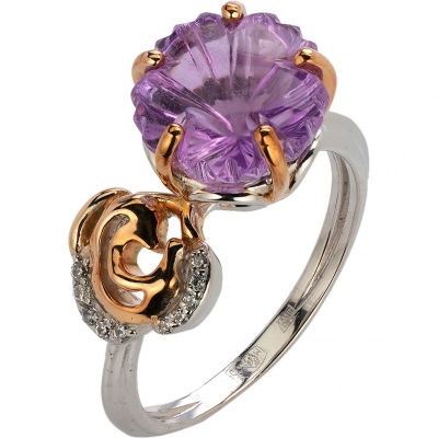 

Кольцо из серебра р. , Эстет 01К3514168АР-2, фианит/аметист, 01К3514168АР-2