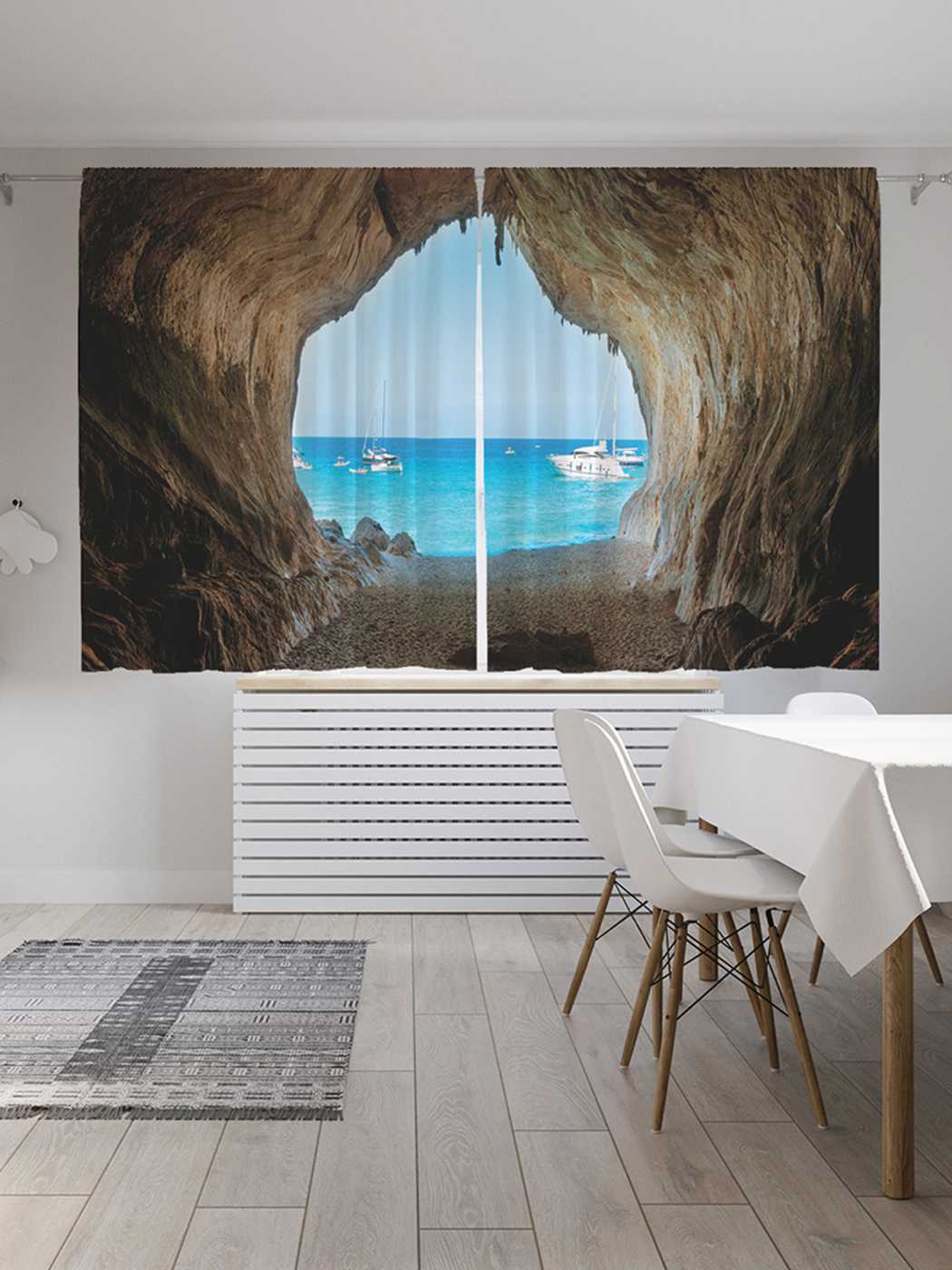 

Шторы JoyArty c фотопечатью "Море в конце тоннеля" из сатена, 290х180 см, Море в конце тоннеля