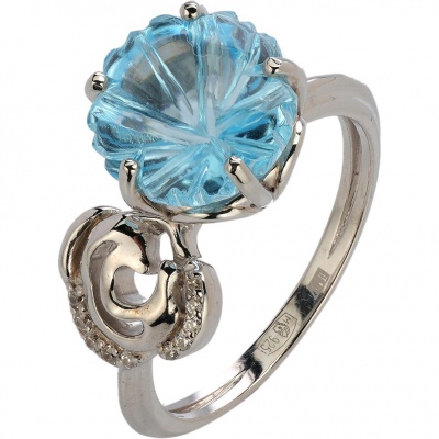 

Кольцо из серебра р. , Эстет 01К3514168-1, фианит/топаз, 01К3514168-1
