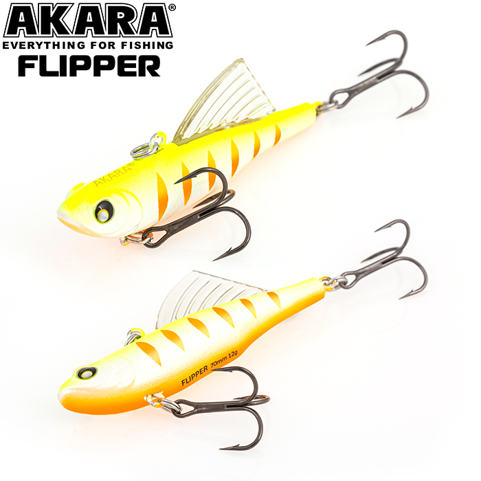 

Воблер Akara раттлин Flipper 70 мм 12 гр 3/7 oz 2,8 in A 5, Разноцветный, Flipper