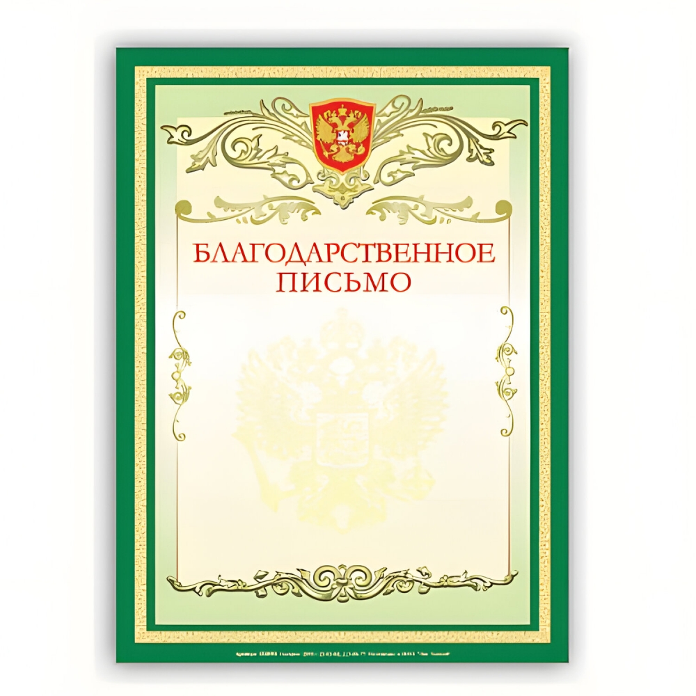 

Набор из 40 шт, Грамота Благодарственное письмо А4 (122093)