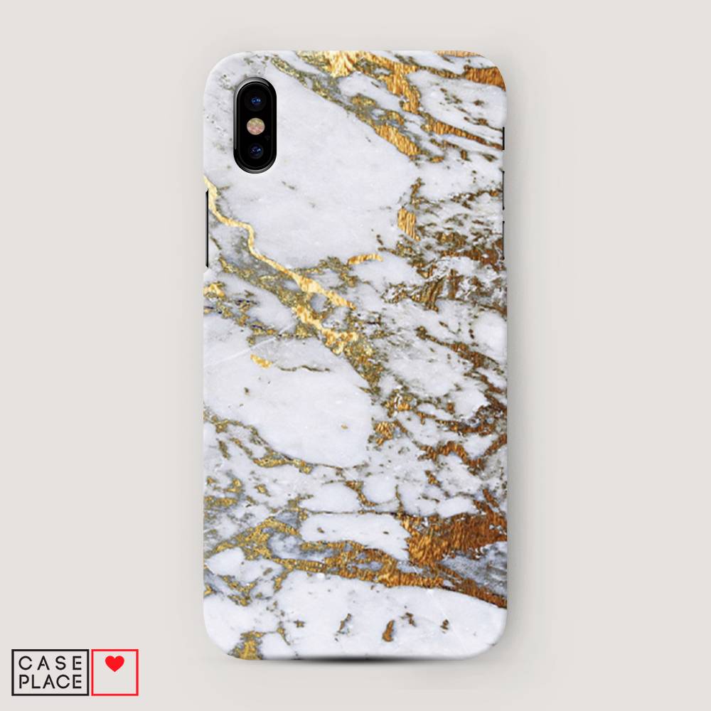 

Пластиковый чехол "Белый мрамор" на Apple iPhone XS Max (10S Max), 11920-2