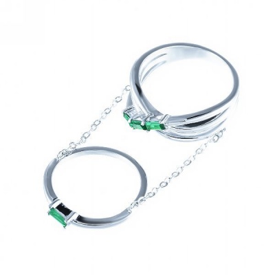 

Кольцо из серебра Джей Ви ML12372A_KO_001_WG, фианит, ML12372A_KO_001_WG