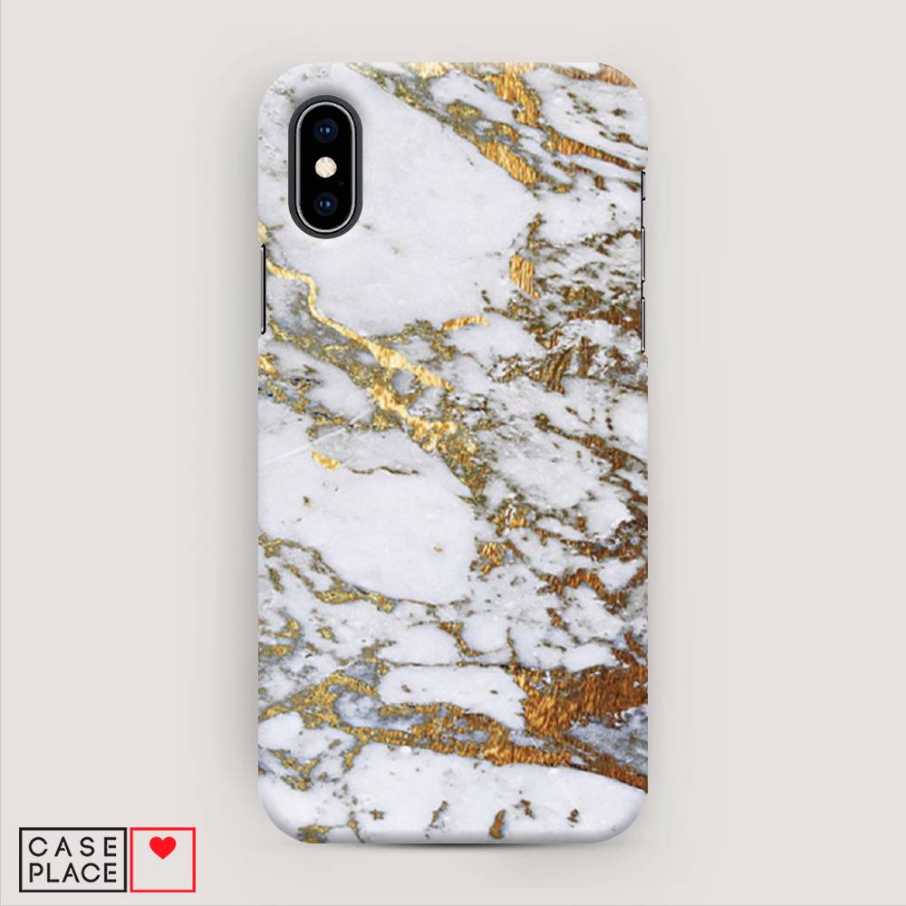 

Пластиковый чехол "Белый мрамор" на Apple iPhone X (10), 11020-2