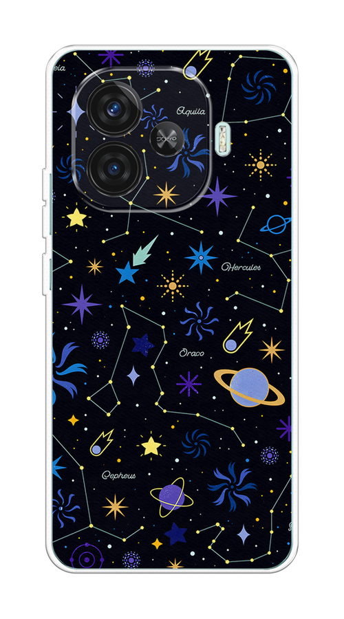 

Чехол на Vivo iQOO Z9 Цветной космос, Желтый, 2612150-1