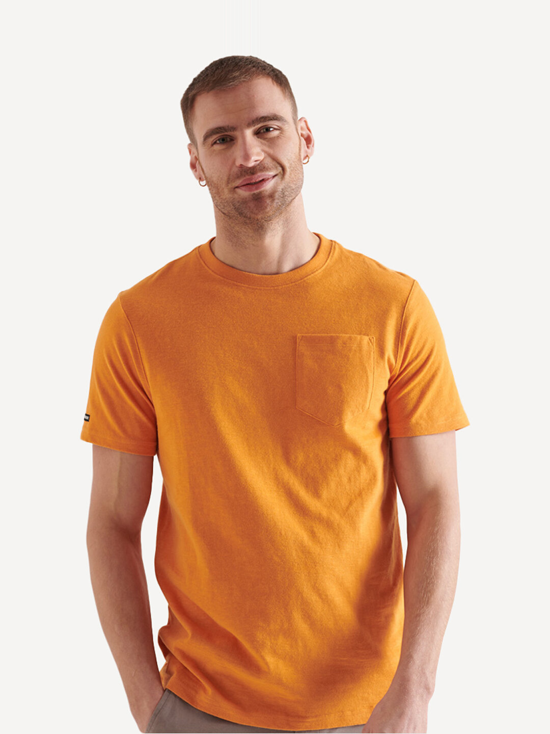 фото Футболка мужская superdry authentic cotton tee оранжевая m