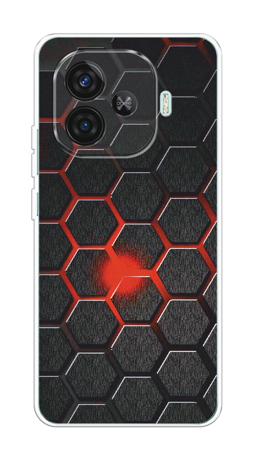 

Чехол на Vivo iQOO Z9 Соты красные, Красный;черный;серый, 2612150-1