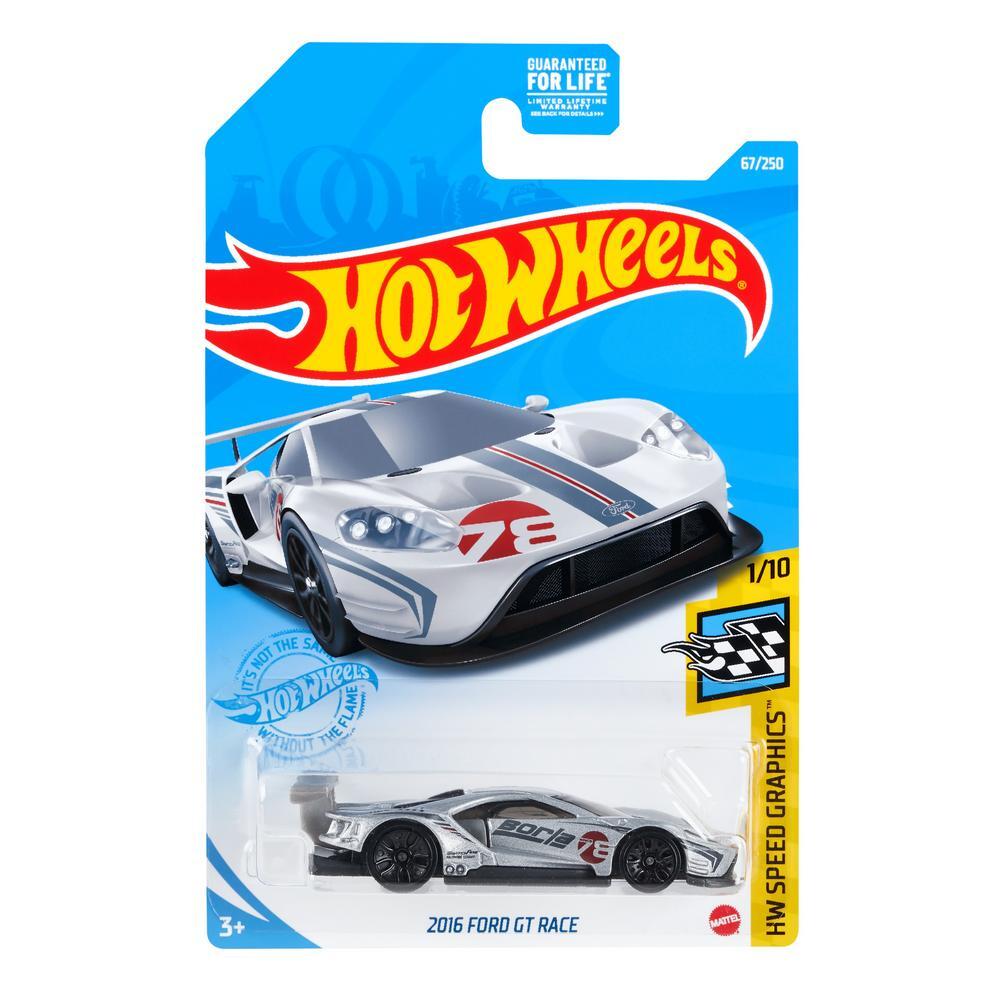 

Машинка Hot Wheels коллекционная 2016 FORD GT RACE серый GRY40, GRY40