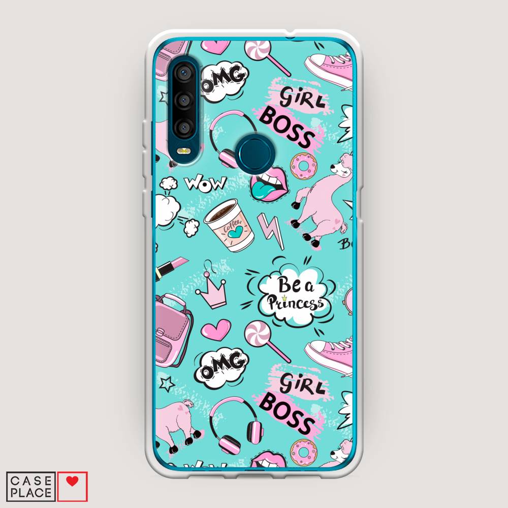 

Чехол Awog на Alcatel 1SE (2020) / Алкатель 1SE (2020) "Стильная лама", Разноцветный, 171250-1