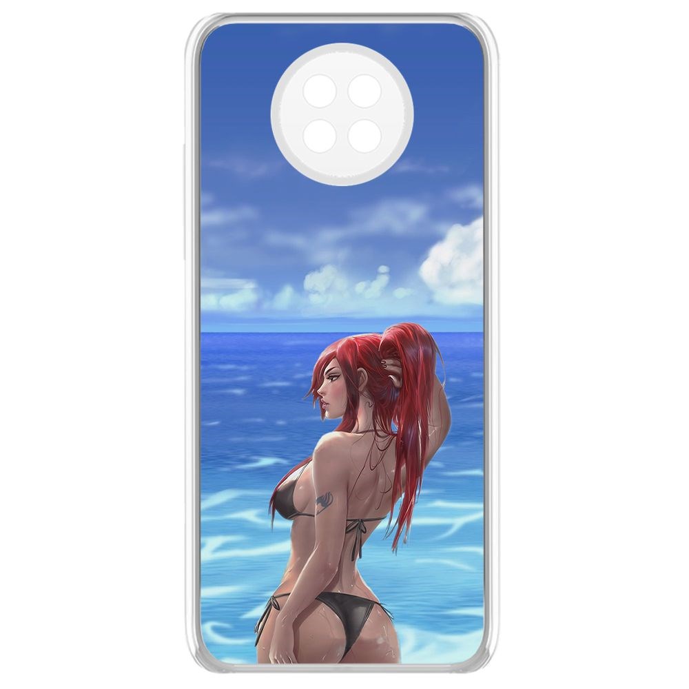 

Чехол-накладка Krutoff Clear Case Купальник женский для Xiaomi Redmi Note 9T