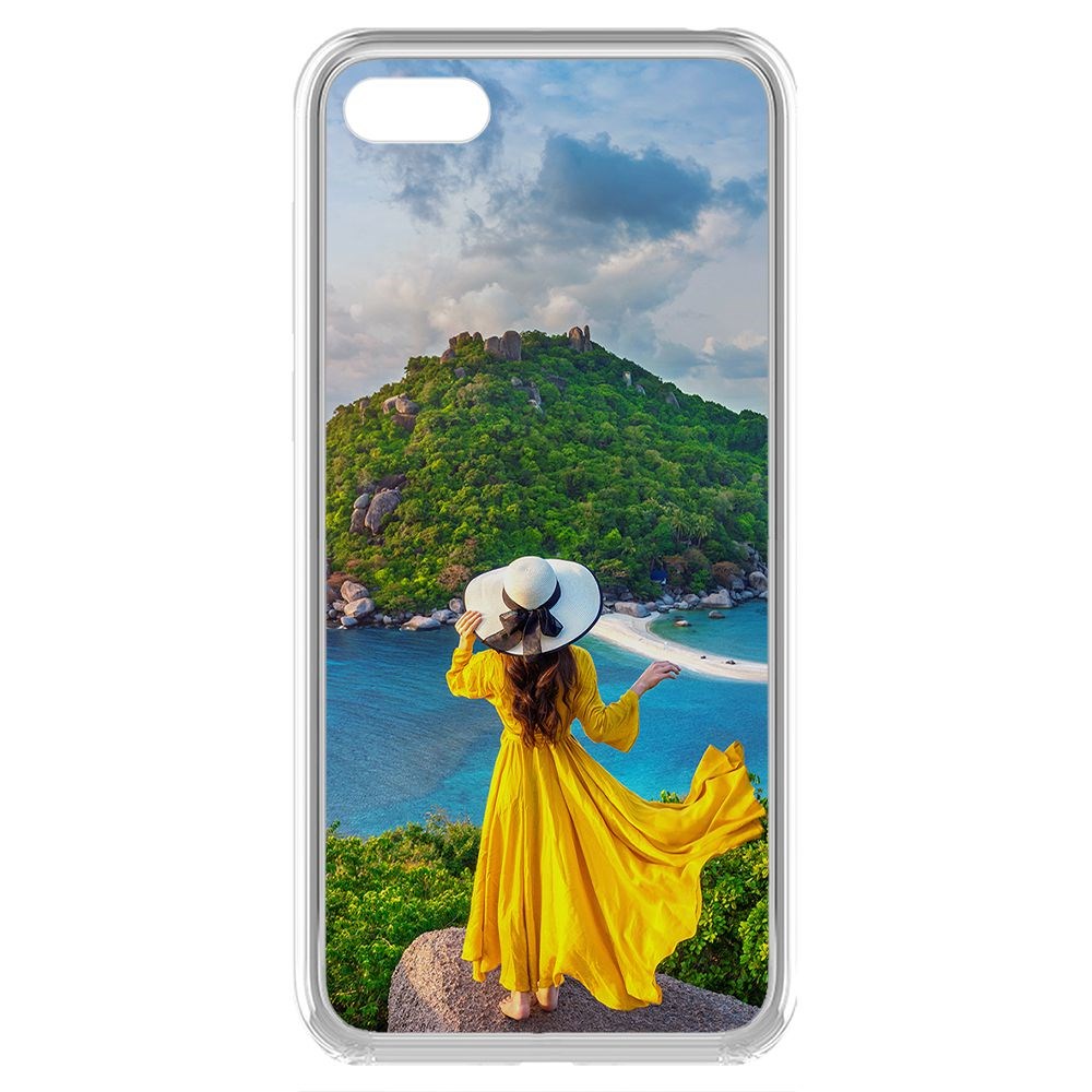 фото Чехол-накладка krutoff clear case платье летнее женское для huawei y5 lite (2018)