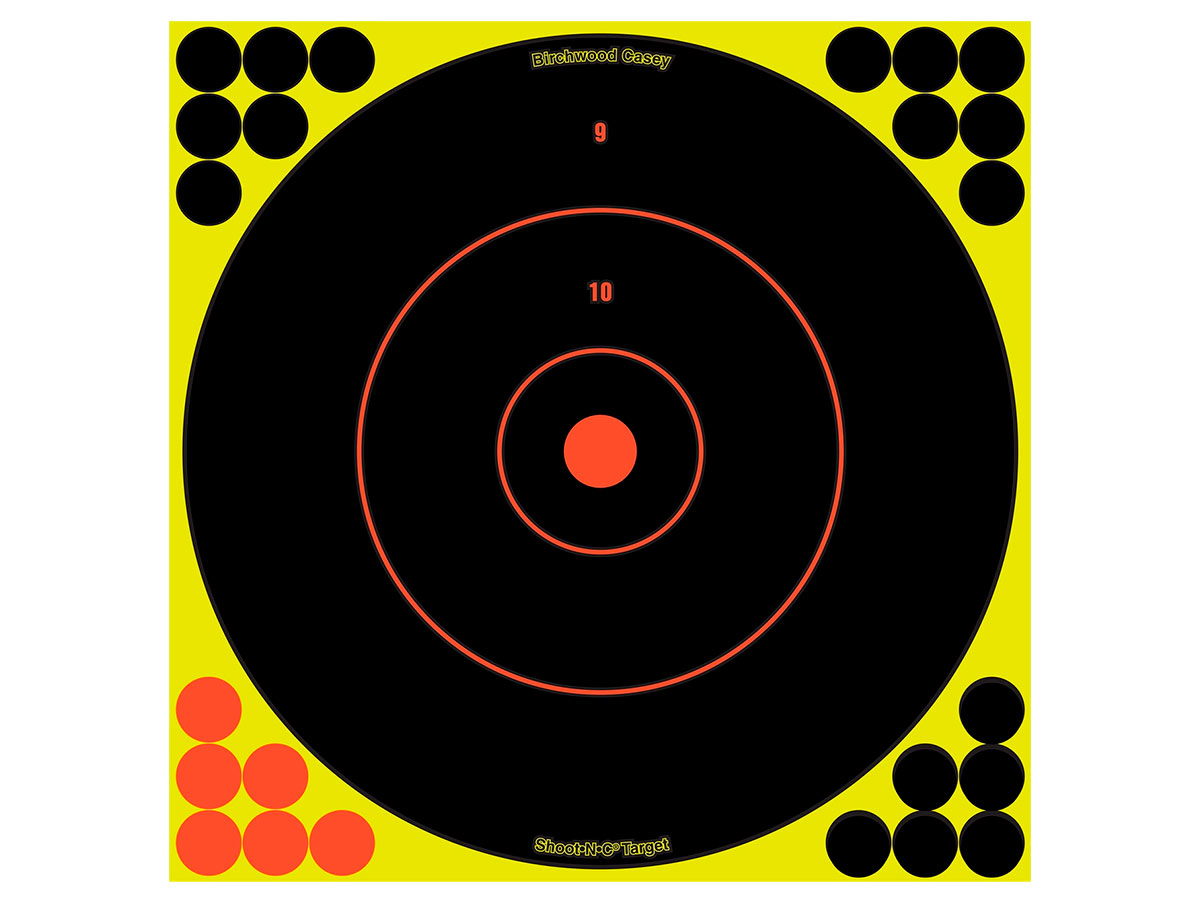 

Мишень осыпающаяся Birchwood Shoot N C Bull's-eye Target d 12" 5шт., Желтый;черный;красный, BC-34012