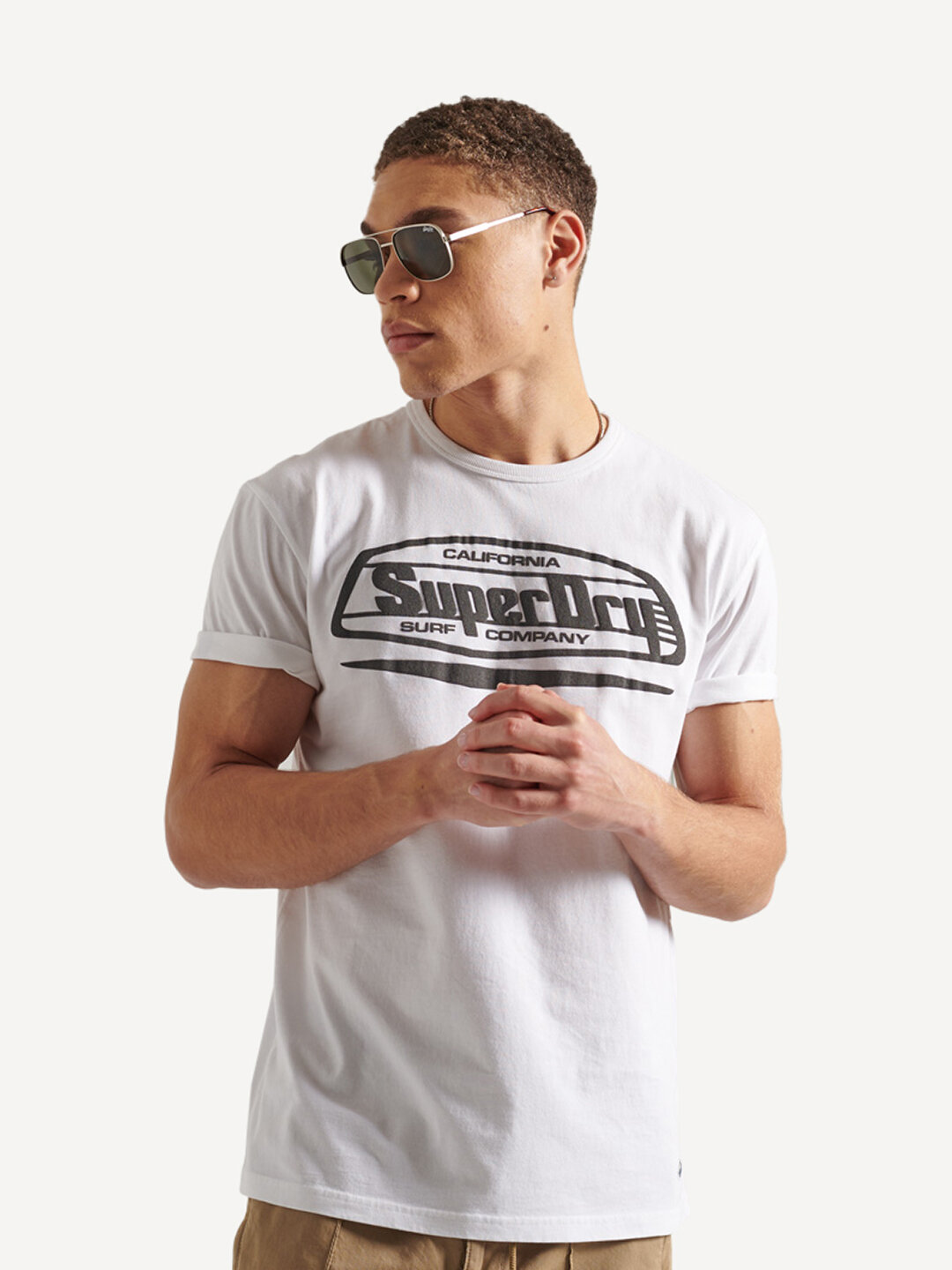 

Футболка мужская Superdry CALI SURF GRAPHIC RLXD FIT TEE белая M, CALI SURF GRAPHIC RLXD FIT TEE