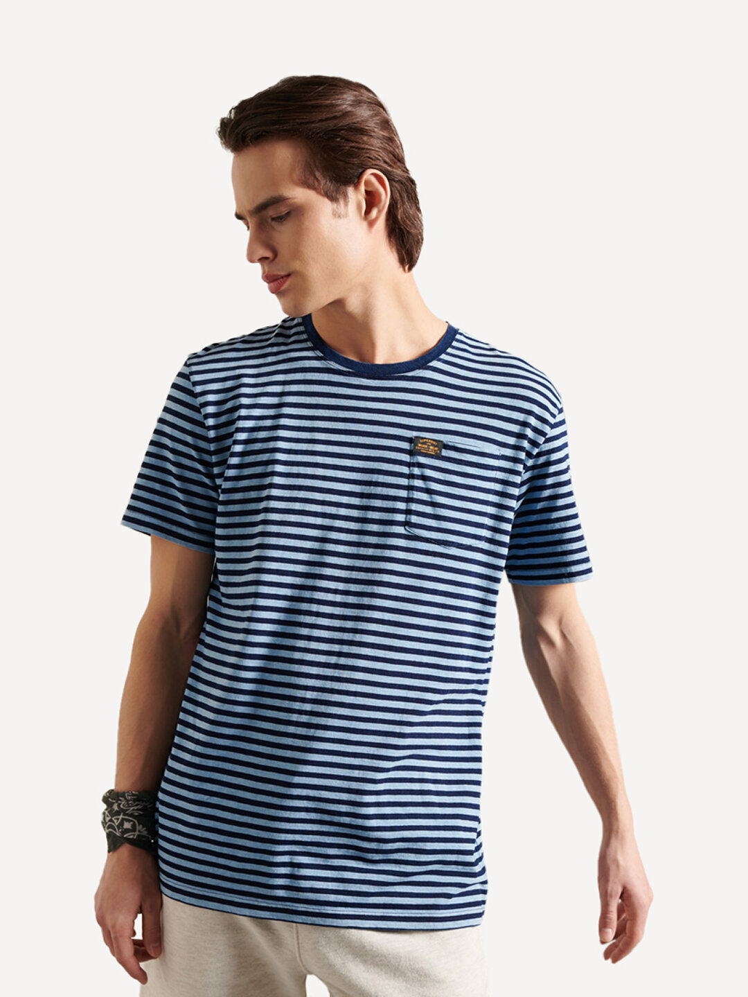 

Футболка мужская Superdry BOHO INDIGO TEE синяя XL, BOHO INDIGO TEE