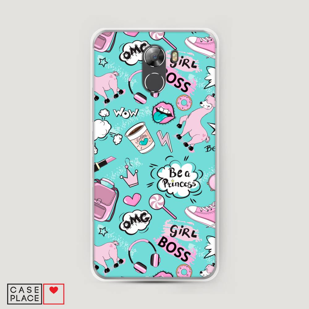 

Чехол Awog на Wileyfox Swift 2 / Вилейфокс Свифт 2 "Стильная лама", Разноцветный, 210350-1