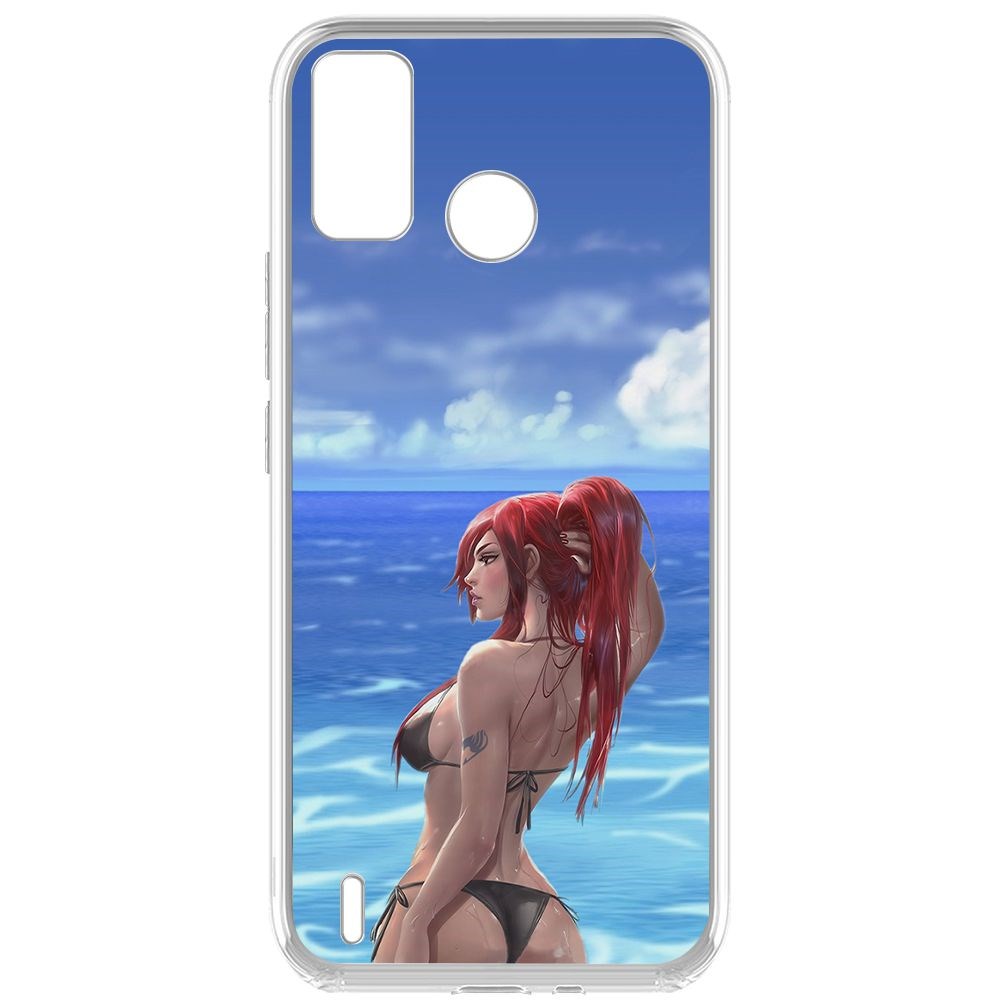 

Чехол-накладка Krutoff Clear Case Купальник женский для Tecno Spark 6 Go
