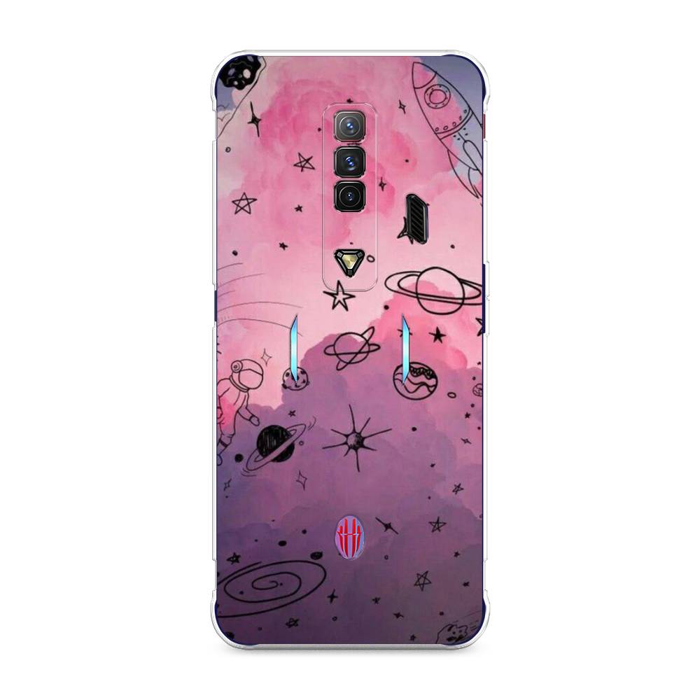 

Чехол Awog на ZTE Nubia Red Magic 7 / ЗТЕ Нубиа Ред Мэджик 7 "Радуга планет 3", Разноцветный, 135950-4