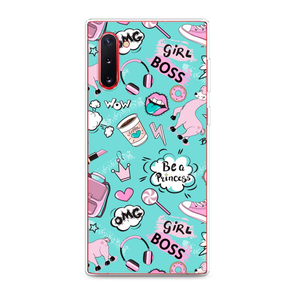 

Чехол Awog на Samsung Galaxy Note 10 "Стильная лама", Разноцветный, 28650-1