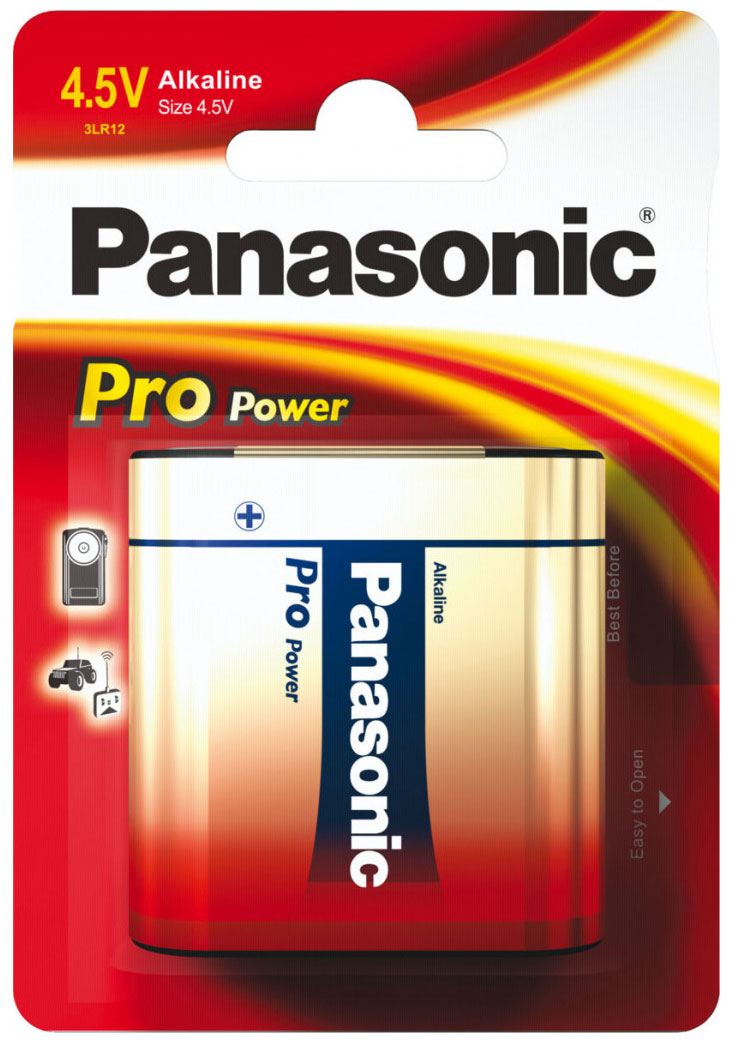 

Батарейки щелочные Panasonic 3RL12 Pro Power в блистере 1 шт. (3LR12XEG/1B), 3RL12 Pro Power в блистере 1 шт. (3LR12XEG/1B)