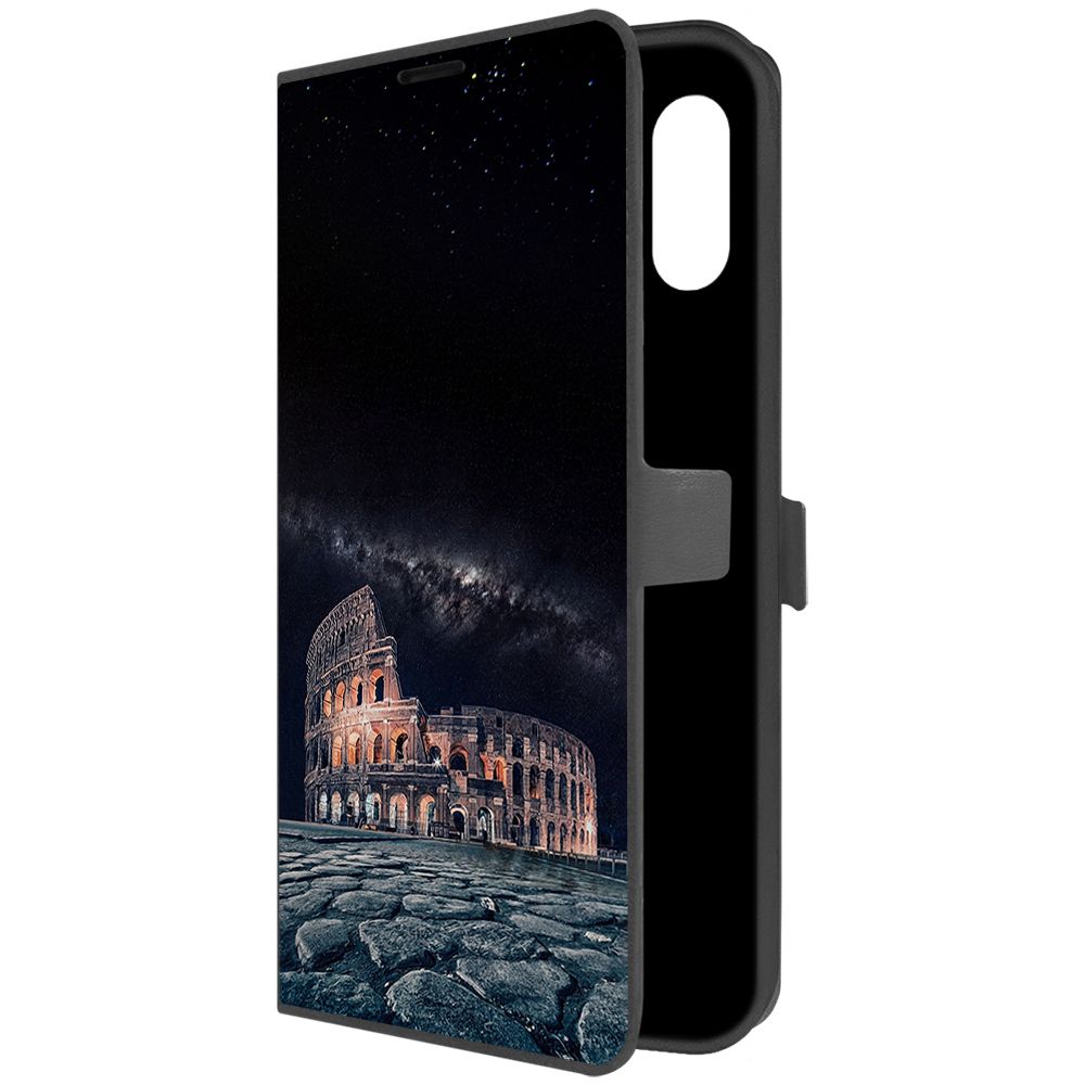 

Чехол-книжка Krutoff Eco Book для Samsung Galaxy A02 (A022) Италия, Колизей (черный)