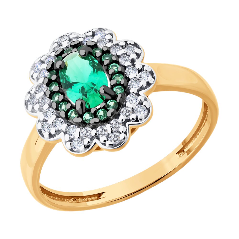 

Кольцо из серебра р. 19 SOKOLOV 93011132, фианит, 93011132