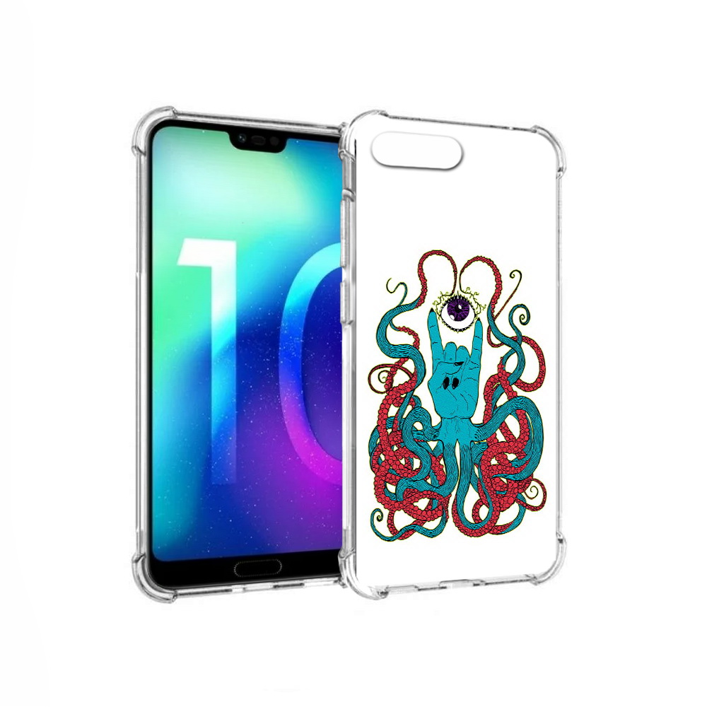 

Чехол MyPads Tocco для Huawei Honor 10 осьминог-рука абстракция (PT142657.34.530), Прозрачный, Tocco