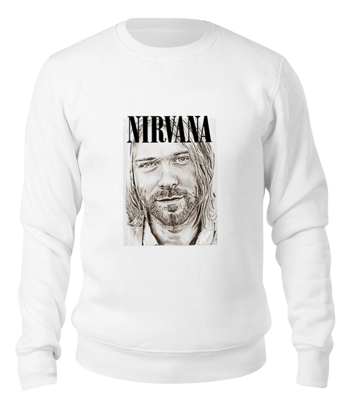 

Свитшот унисекс Printio Nirvana белый XL, Nirvana